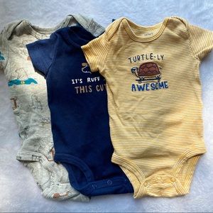 Set of 3 Baby Boy Carter’s Onesies 3 Months